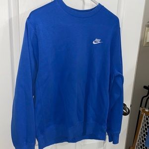 Blue nike crewneck
